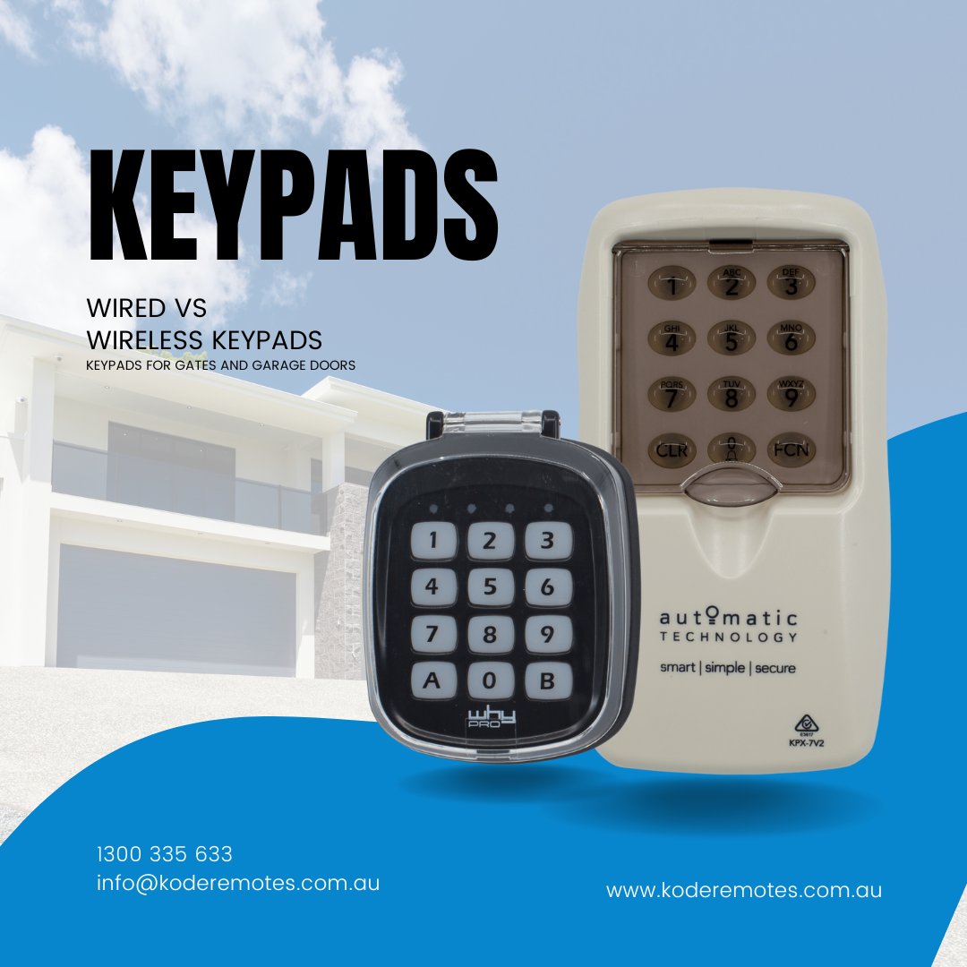 Wired vs Wireless Garage Door and Gate Keypads