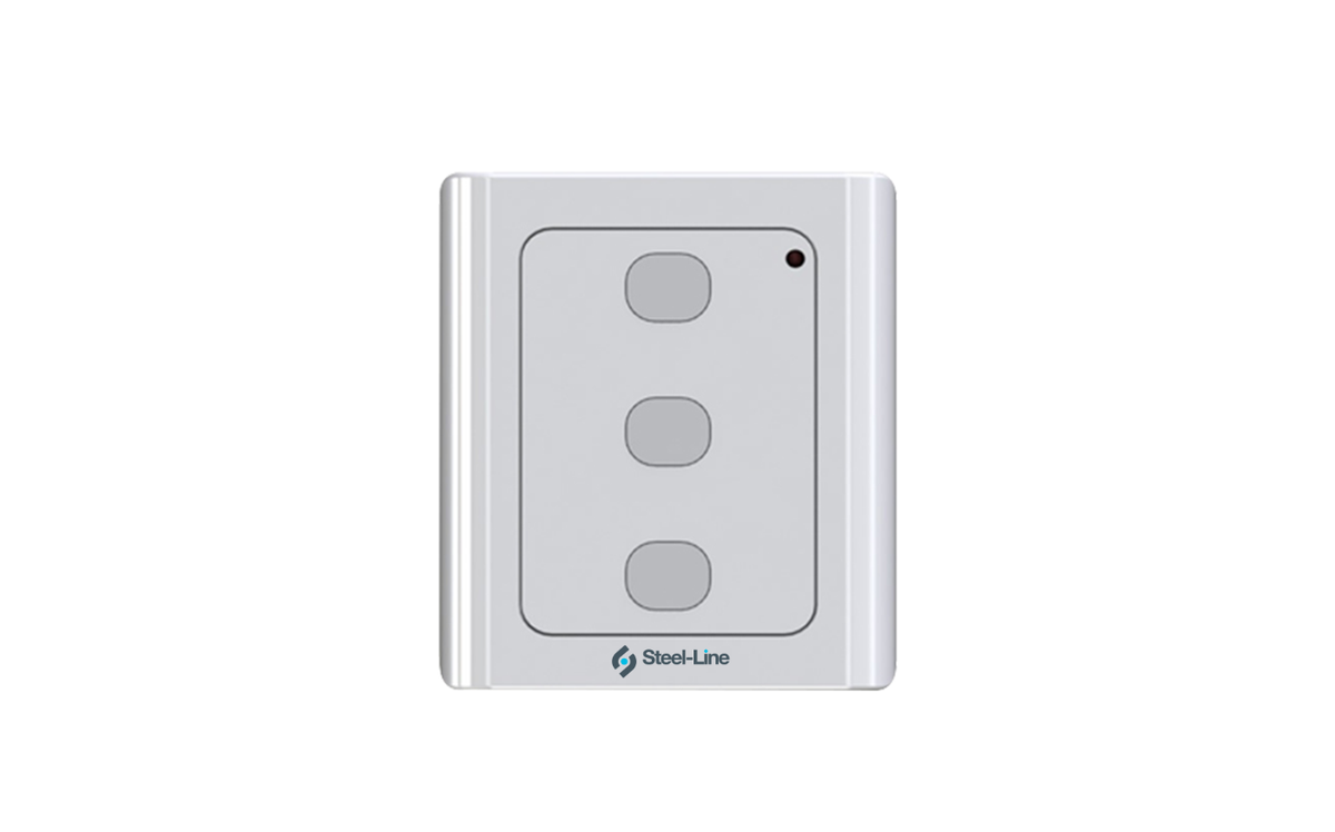 Steel-Line | WWS01 Three-button Wireless Wall Mounted Remote