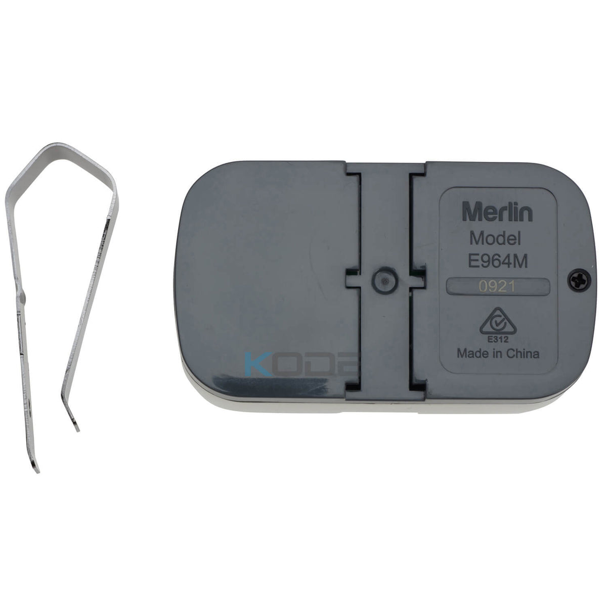 Merlin E964M Vistor Remote with Visor Clip - Back